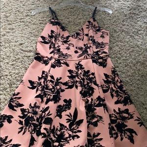 Peach Floral dress